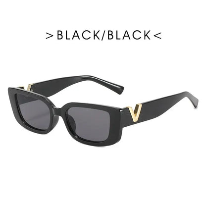 Elegant Retro Designer-Inspired Small Frame Sunglasses for Everyday Style