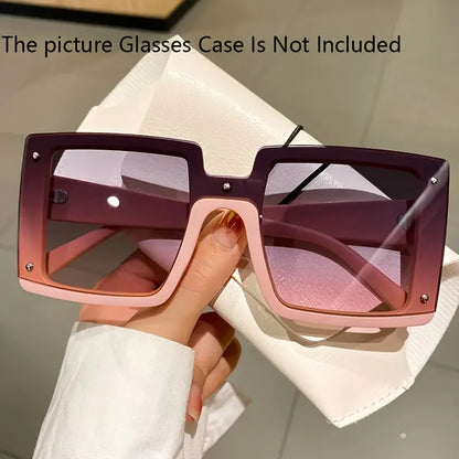 Oversized Square Luxury Fashion Sunglasses for Men and Women