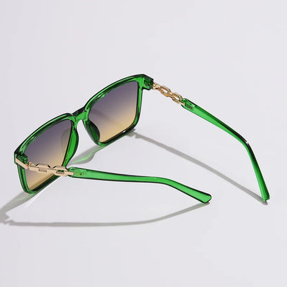 Modern Square Gradient Cycling Sunglasses with UV Protection for Women