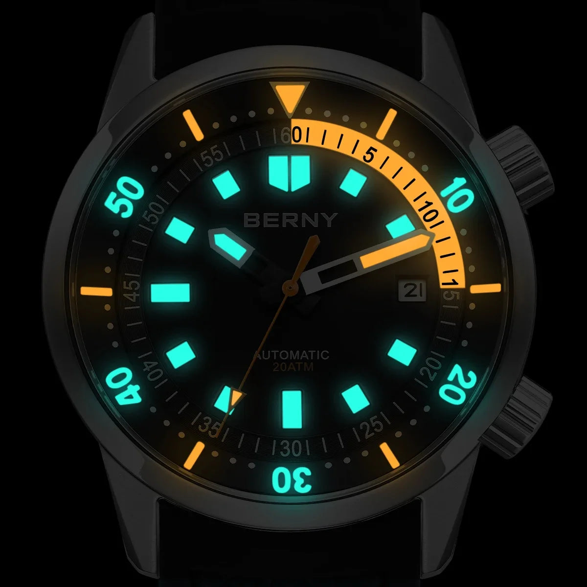 Professional 200M Automatic Diver Watch – Sapphire Luminous Steel Edition