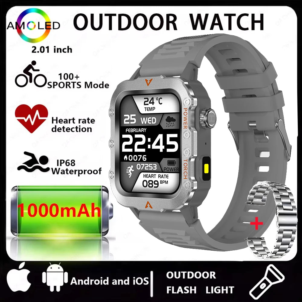 Modern Sports Smartwatch with Bluetooth Calls & Multi Function Display