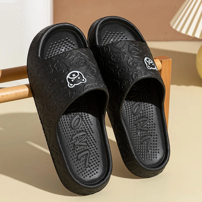 Comfortable Summer Slippers – Cute Bear Non-Slip Indoor Sandals