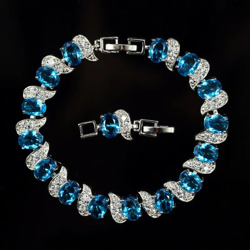 Exquisite Charm Strand Bracelet – Color Crystal Fashion Women Party Jewelry