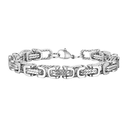 Everyday Stainless Steel Chain Bracelet for Modern Men’s Fashion