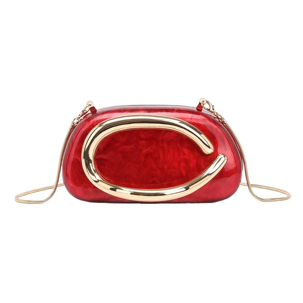 Sophisticated Women’s Clutch Purse – Glamorous Gold-Tone Bag for Special Occasions