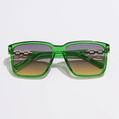 Modern Square Gradient Cycling Sunglasses with UV Protection for Women