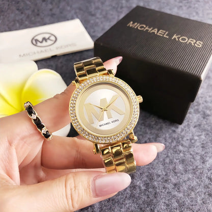 Luxury-Inspired Women’s Quartz Watch – Elegant Diamond-Style Dial & Fashion Design