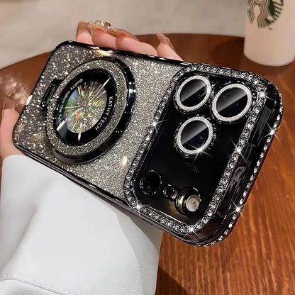 MAGNETIC CLEAR DIAMOND SHINE PHONE PROTECTION CASE
