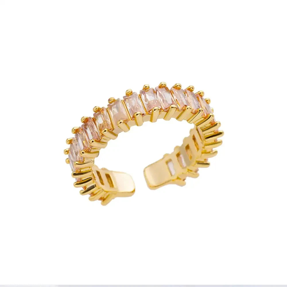 Classic Wedding Couple Rings – Gold Tone Stainless Steel Band Set