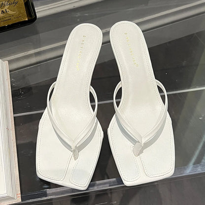 ELEGANT FASHION WOMEN HEEL SLIPPERS
