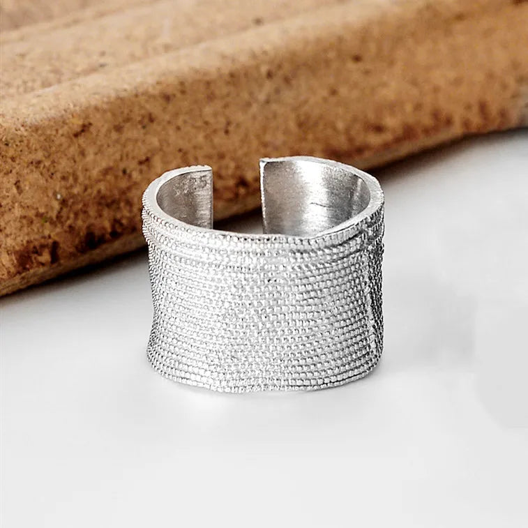 MODERN 925 STERLING SILVER HEART RING