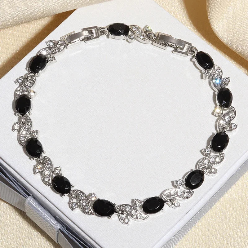 Exquisite Charm Strand Bracelet – Color Crystal Fashion Women Party Jewelry