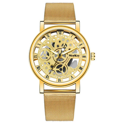 MODERN SKELETON MESH FASHION WATCH