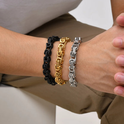 Everyday Stainless Steel Chain Bracelet for Modern Men’s Fashion