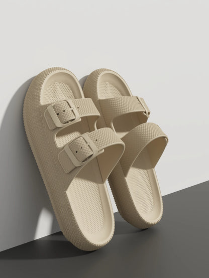Minimal Outdoor Slide Sandals with Soft Cushioned Sole