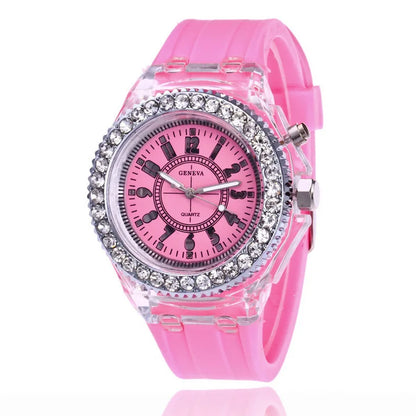 MULTI COLOR LED LUMINOUS FASHION WATCH