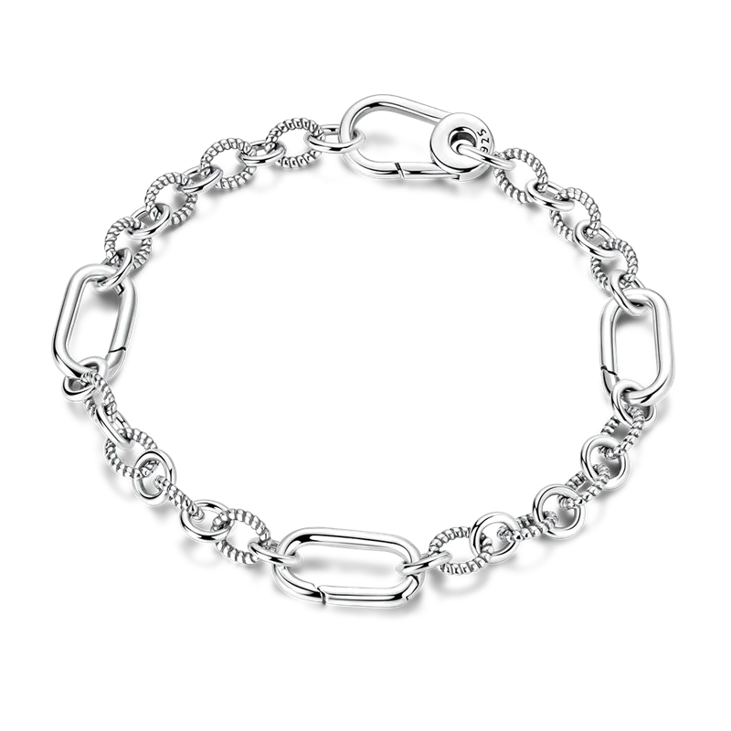 Elegant Heart Charm Bracelet – 925 Silver DIY Beads Jewelry