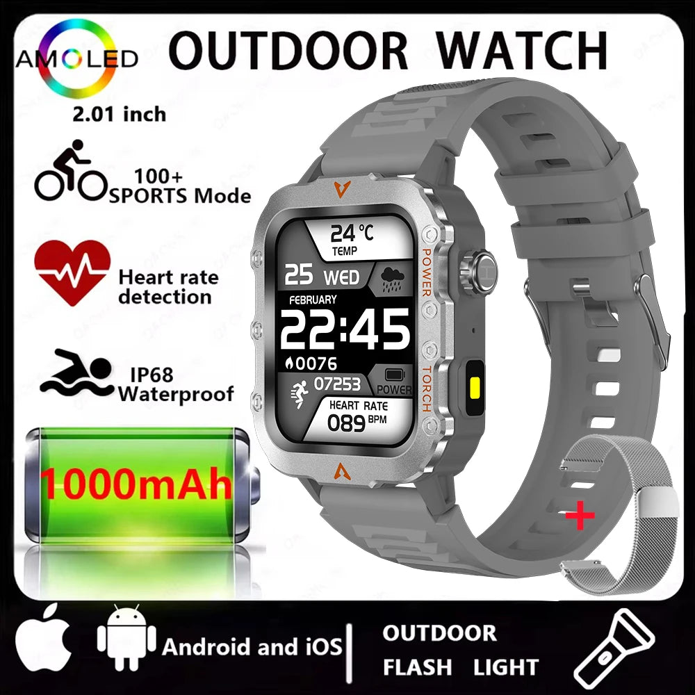 Modern Sports Smartwatch with Bluetooth Calls & Multi Function Display