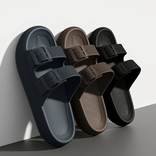 Minimal Outdoor Slide Sandals with Soft Cushioned Sole
