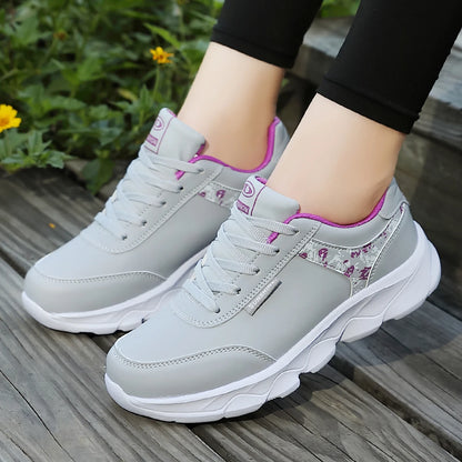 Women’s Lightweight Casual Sneakers – Lace-Up Running Shoes for Everyday Wear