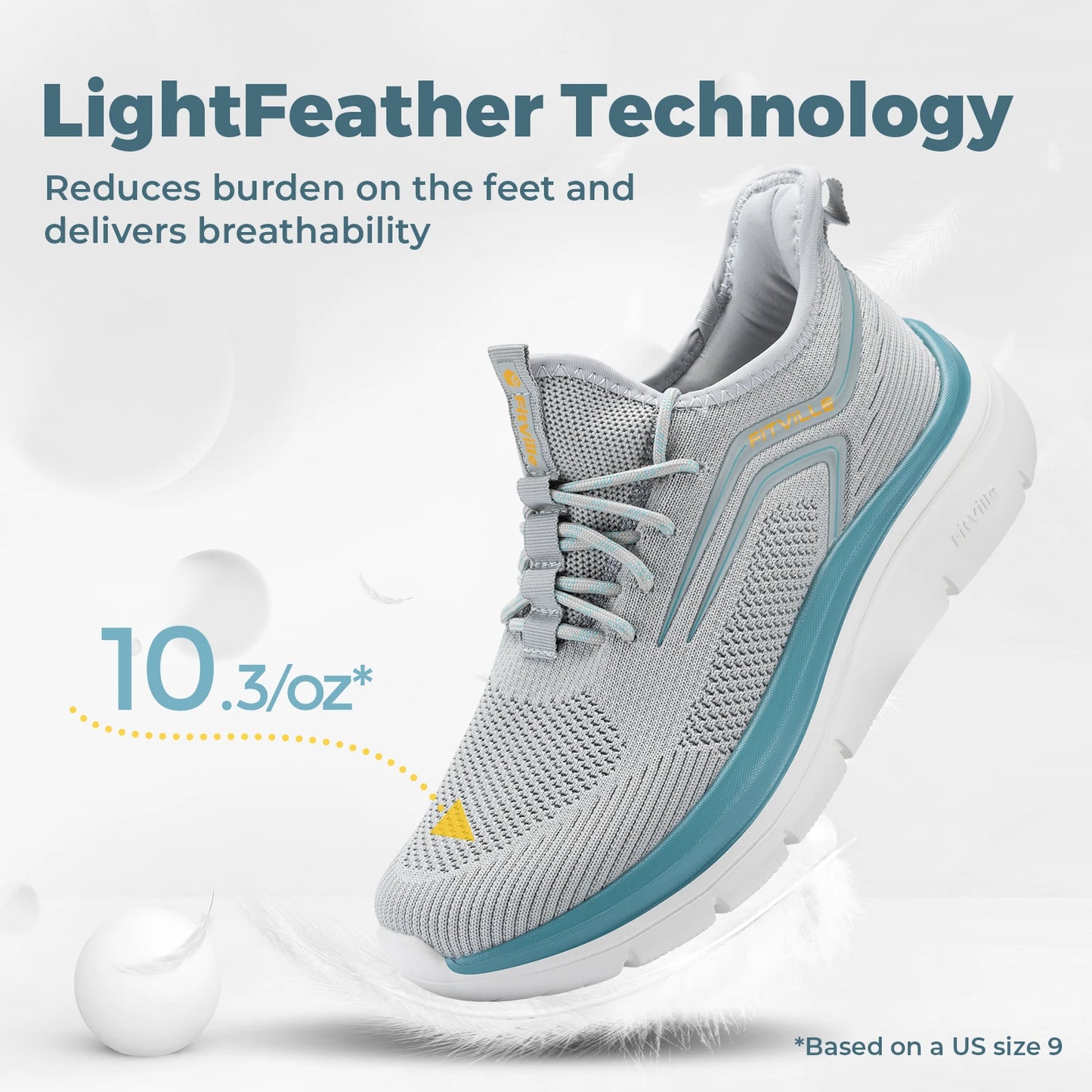 Wide Fit Men’s Athletic Shoes – Thick Sole Lightweight Casual Sneakers