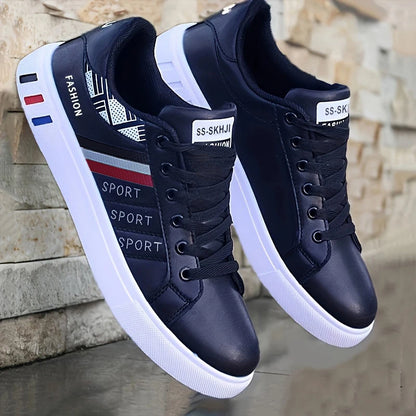 Minimalist White Sneakers – Comfortable Lightweight Shoes for Casual Sports & Skateboarding