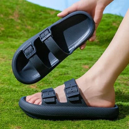 Minimal Outdoor Slide Sandals with Soft Cushioned Sole