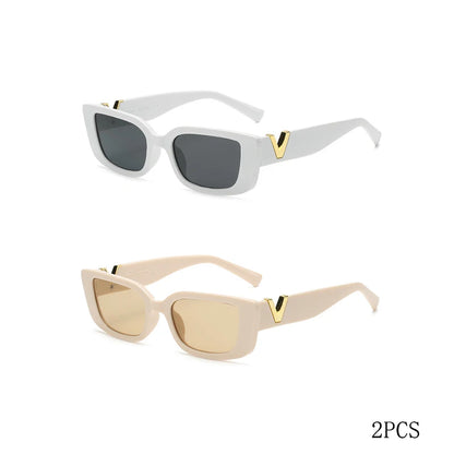 Elegant Retro Designer-Inspired Small Frame Sunglasses for Everyday Style