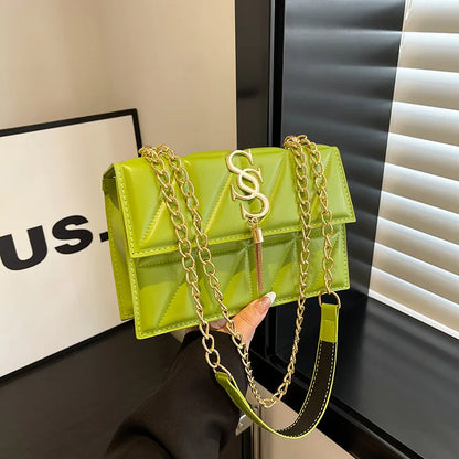 Trendy Quilted Square Crossbody Bag for Women