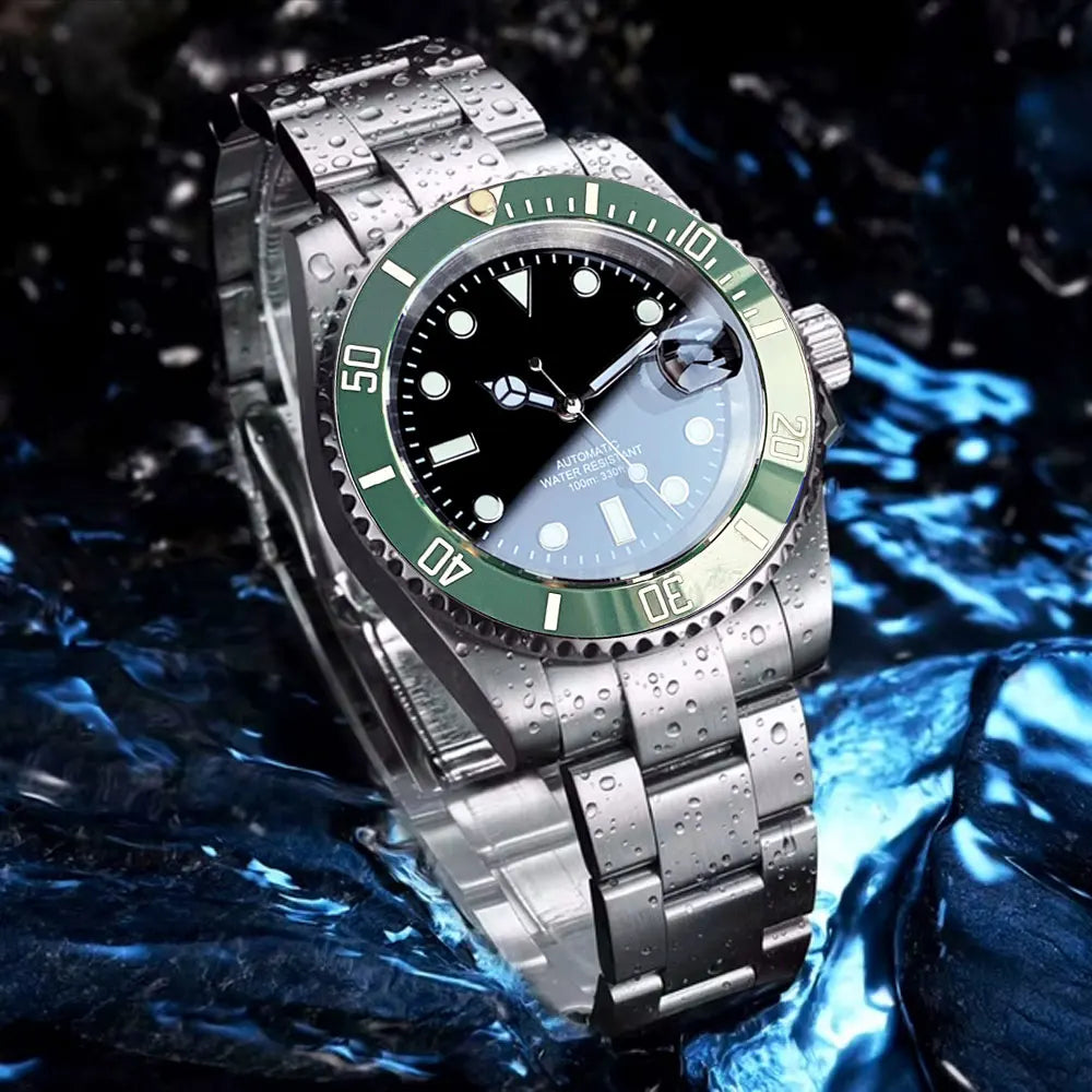 Automatic Diver Watch – Sapphire Crystal & Rotating Bezel Design
