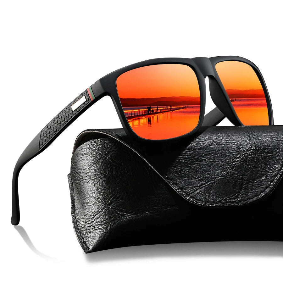 Classic Square Polarized Sunglasses – Lightweight Outdoor Style
