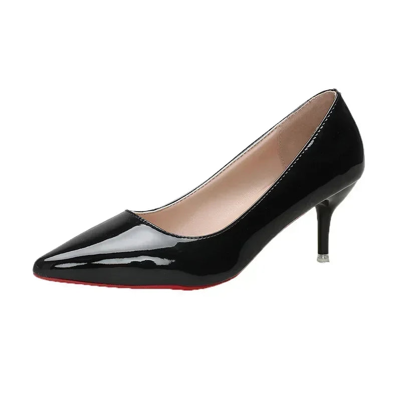 CLASSIC ELEGANT RED SOLE INSPIRED HIGH HEEL PUMPS