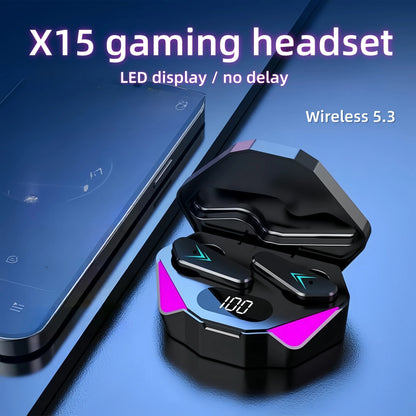 Wireless Bluetooth Earbuds with LED Display – Deep Bass Sound