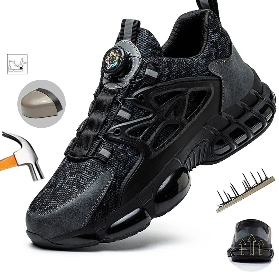 Protective Work Sneakers – Steel Toe Anti-Slip Comfortable Safety Shoes