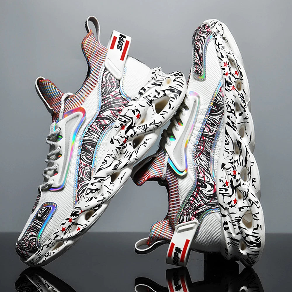 Men’s Breathable Casual Sneakers – Lightweight Fashion Running Shoes