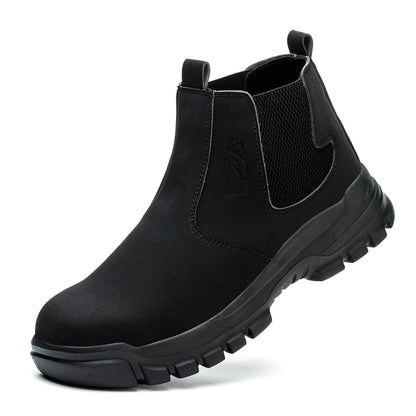 Heavy-Duty Waterproof Work Boots – Steel Toe Anti-Puncture Protection