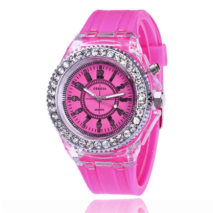 MULTI COLOR LED LUMINOUS FASHION WATCH