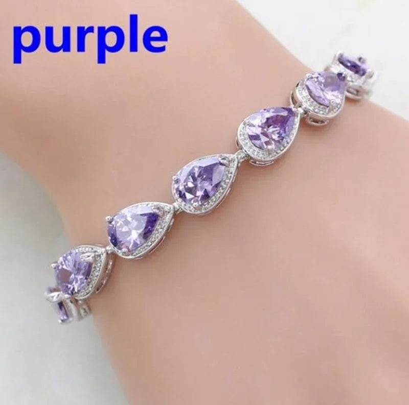 Exquisite Charm Strand Bracelet – Color Crystal Fashion Women Party Jewelry