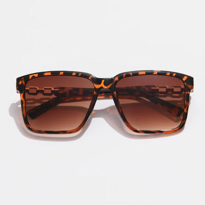 Modern Square Gradient Cycling Sunglasses with UV Protection for Women