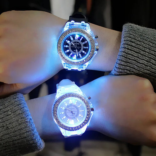 MULTI COLOR LED LUMINOUS FASHION WATCH