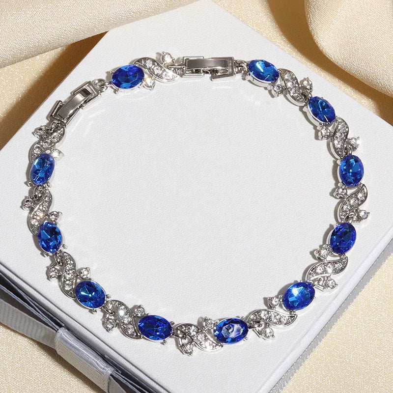Exquisite Charm Strand Bracelet – Color Crystal Fashion Women Party Jewelry