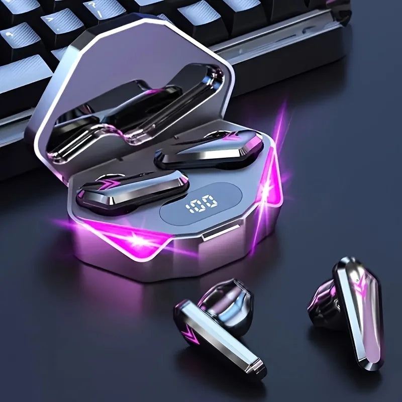 Wireless Bluetooth Earbuds with LED Display – Deep Bass Sound