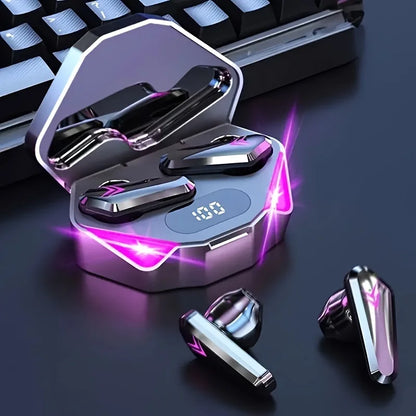 Wireless Bluetooth Earbuds with LED Display – Deep Bass Sound