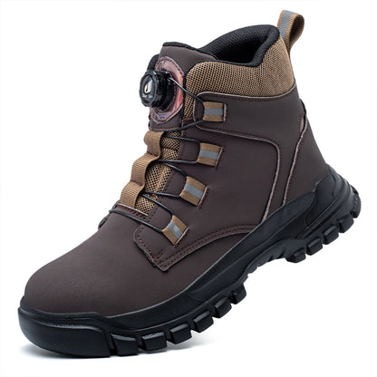 Heavy-Duty Waterproof Work Boots – Steel Toe Anti-Puncture Protection