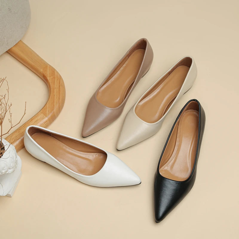 ELEGANT POINTED TOE SQUARE HEEL PUMPS