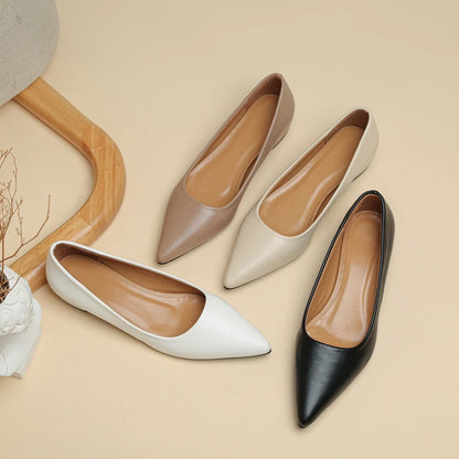 ELEGANT POINTED TOE SQUARE HEEL PUMPS