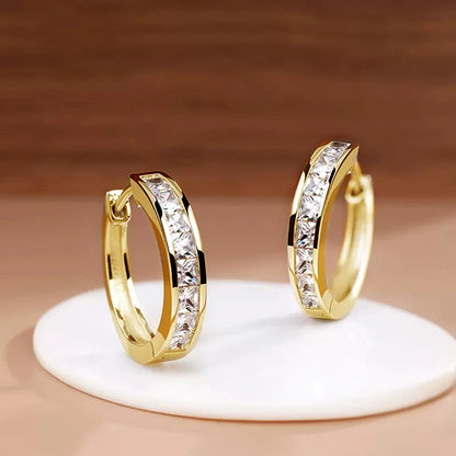 Elegant Everyday Hoop Earrings – Simple Modern Women Jewelry