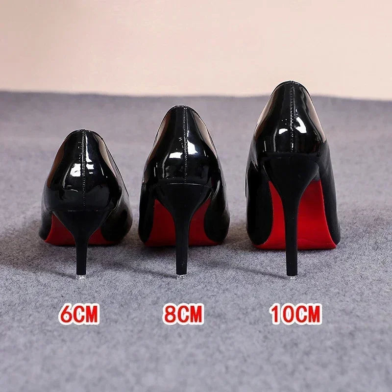 CLASSIC ELEGANT RED SOLE INSPIRED HIGH HEEL PUMPS