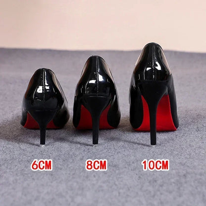 CLASSIC ELEGANT RED SOLE INSPIRED HIGH HEEL PUMPS