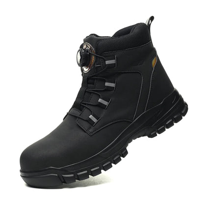 Heavy-Duty Waterproof Work Boots – Steel Toe Anti-Puncture Protection